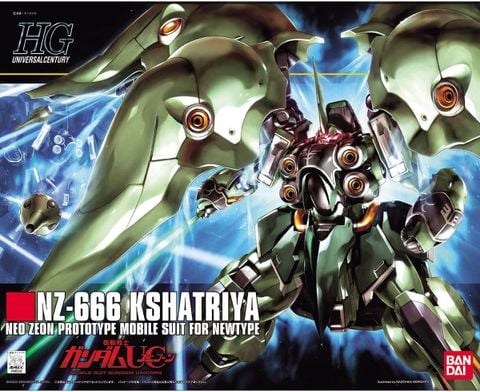  Đồ chơi lắp ráp 1/144 HGUC NZ-666 KSHATRIYA 