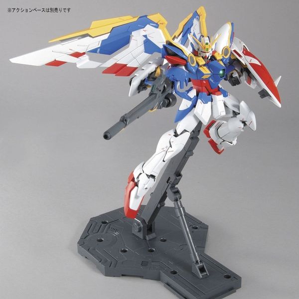  MG Gundam W Endless Waltz XXXG-01W Wing Gundam EW Edition, 1/100 Scale, Color-Coded Plastic Model 