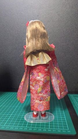  Búp bê LD-30 Licca-chan Doll Kimono Red Dress-up 