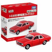  Tomica 50th Anniversary Memorial Collection 01 BLUEBIRD SSS Coupe 