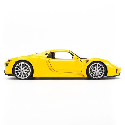  Mô hình xe Porsche 918 Spyder (Hard-Top) 1:24 Welly- 24055HW- Yellow 