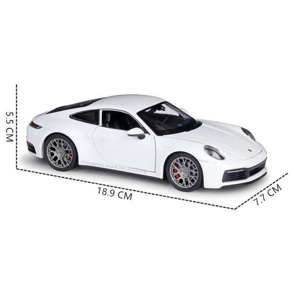 Mô hình xe Porsche 911 GT3 RS 1:24 Welly- 24080W-White