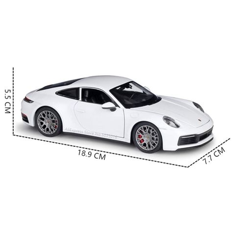  Mô hình xe Porsche 911 GT3 RS 1:24 Welly- 24080W-White 