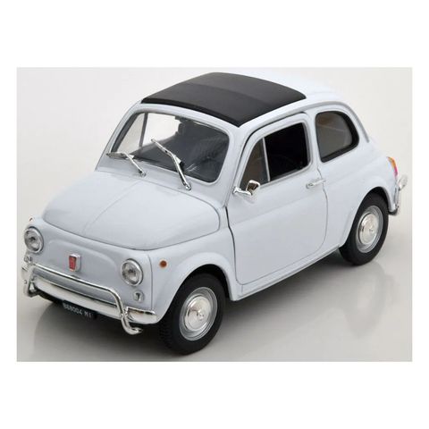  Xe mô hình 1:18 Welly Fiat 500 Nuova 1957 màu trắng 