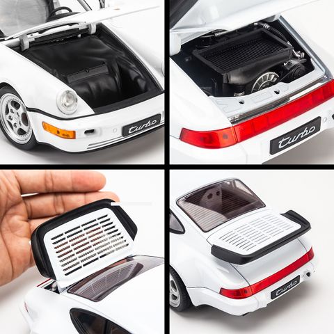  Mô hình xe Porsche 964 Turbo 1:18 Welly- 18026W- Cream 