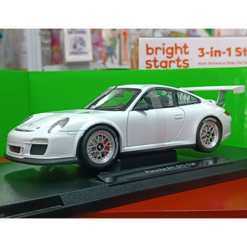  Xe mô hình Porsche 911 type 997 GT3 Cup 2010 white 1/18 Welly 18033 