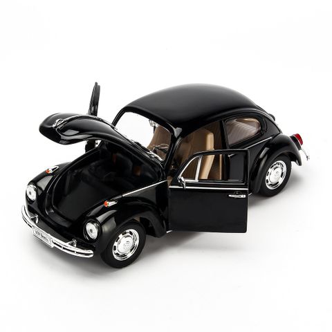  Mô hình oto Volkswagen VW Classic Beetle year 1950 black 