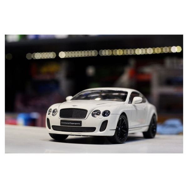 Mô hình oto Welly NEX 1:24 Bentley Contunental Supersports Gray Mini