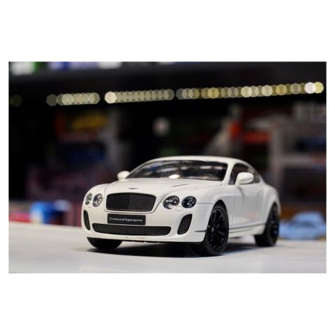  Mô hình oto Welly NEX 1:24 Bentley Contunental Supersports Gray Mini 