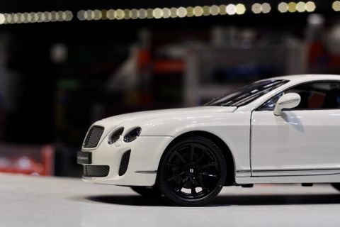  Mô hình oto Welly NEX 1:24 Bentley Contunental Supersports Gray Mini 