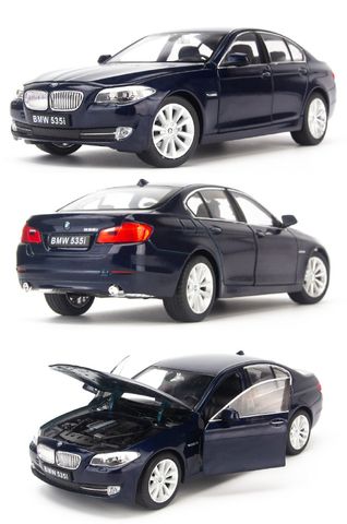  Mô hình xe BMW 535I 1:24 Welly-24026W- Blue 