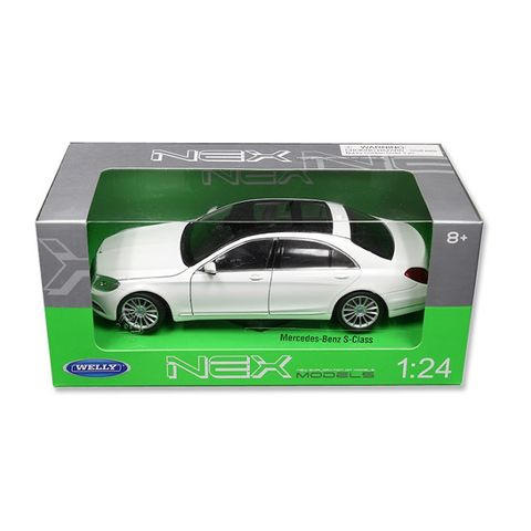  Mô hình xe Mercedes-Benz S-Class 1:24 Welly- 24051 (trắng) 