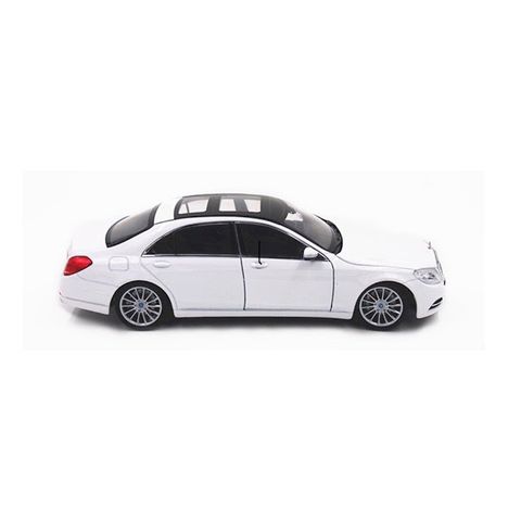  Mô hình xe Mercedes-Benz S-Class 1:24 Welly- 24051 (trắng) 