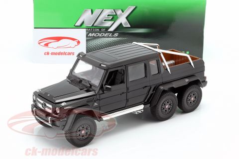  Mô hình xe Merceces-Benz G63 AMG 6x6 1:24 Welly-24061W- Black 