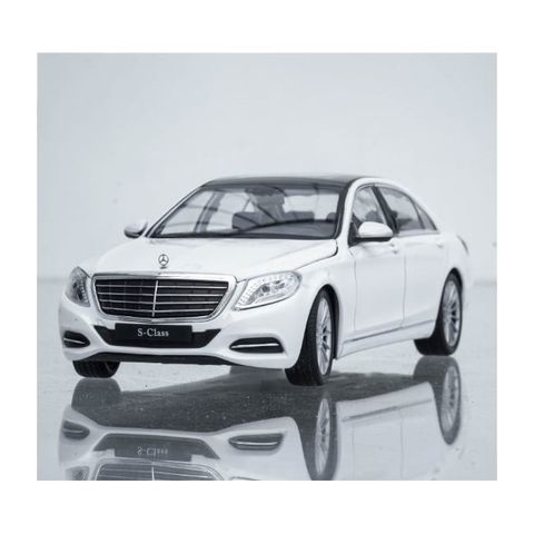  Mô hình xe Mercedes-Benz S-Class 1:24 Welly- 24051- White 