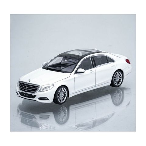  Mô hình xe Mercedes-Benz S-Class 1:24 Welly- 24051- White 