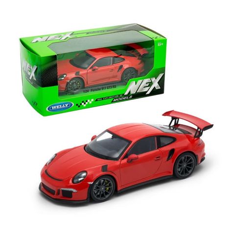  Mô hình xe Porsche 911 GT3 RS 1:24 Welly- 24080W-Red 