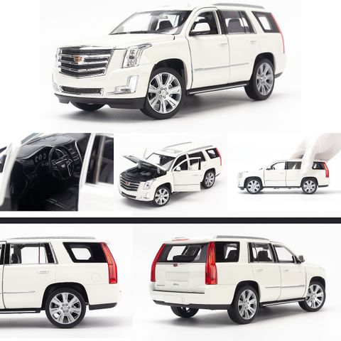  Mô hình xe Cadillac Escalade 1:24 Welly- 24084W-Cream 