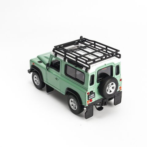  Mô hình xe Land Rover Defender Offroad Edittion 1:24 Welly Green 