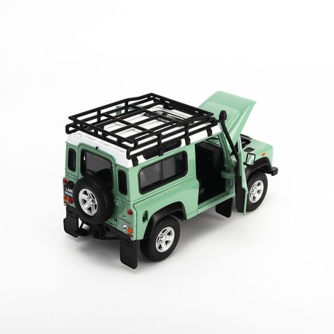  Mô hình xe Land Rover Defender Offroad Edittion 1:24 Welly Green 