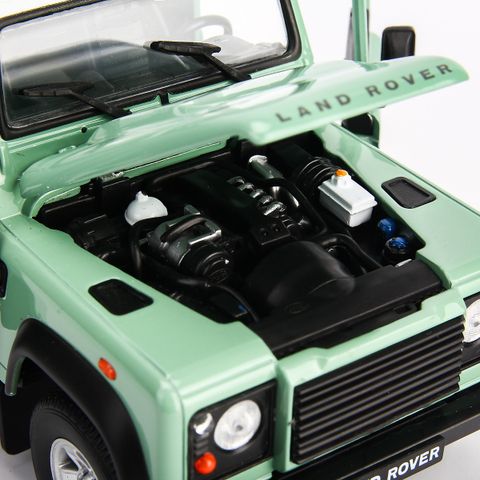  Mô hình xe Land Rover Defender Offroad Edittion 1:24 Welly- 22498SP- Green 