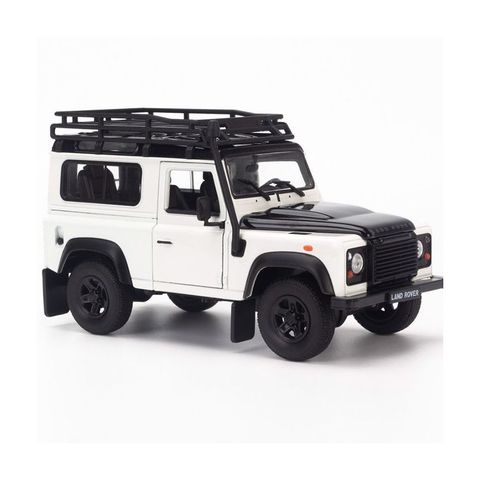  Mô hình xe Land Rover Defender Offroad Edittion 1:24 Welly White 