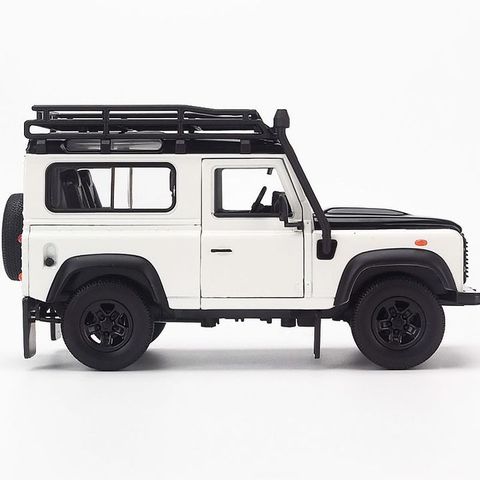  Mô hình xe Land Rover Defender Offroad Edittion 1:24 Welly White 
