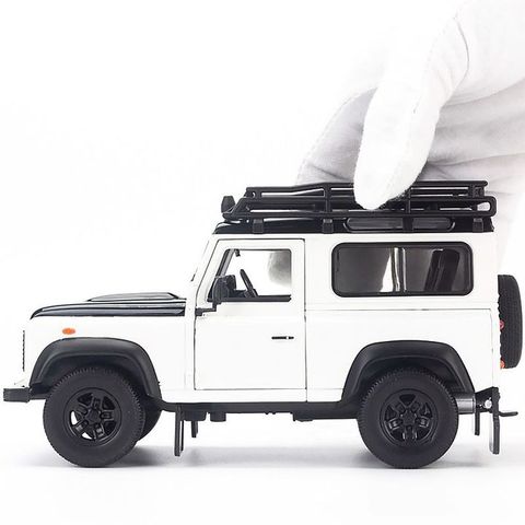  Mô hình xe Land Rover Defender Offroad Edittion 1:24 Welly - 22498S - White 