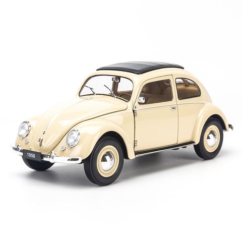  Mô hình Volkswagen Classic Beetle 1:18 Welly- 18040W-Cream 