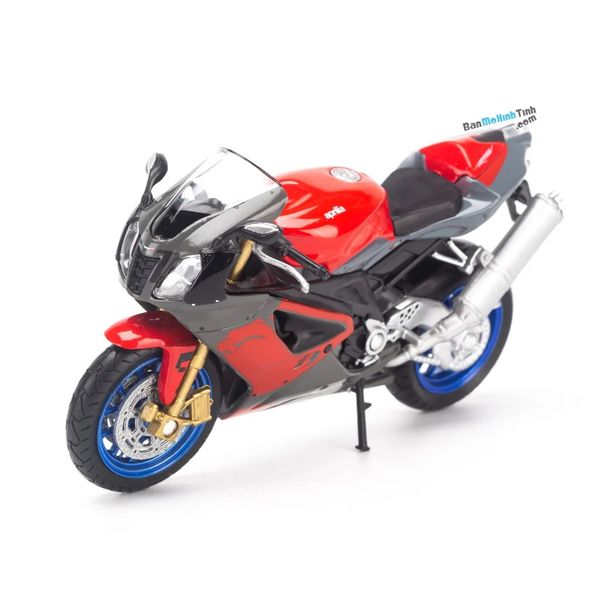 Mô hình xe môtô Aprilia RSV 1000R 1:18 Welly-12808PW