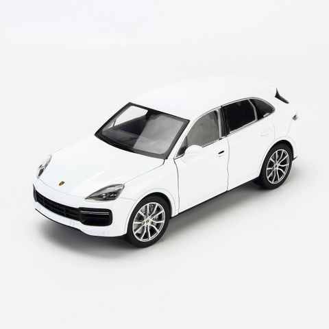  Mô hình xe Porsche Cayenne Turbo 1:24 Welly- 10032-White 