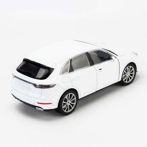  Mô hình xe Porsche Cayenne Turbo 1:24 Welly- 10032-White 