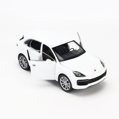  Mô hình xe Porsche Cayenne Turbo 1:24 Welly- 10032-White 