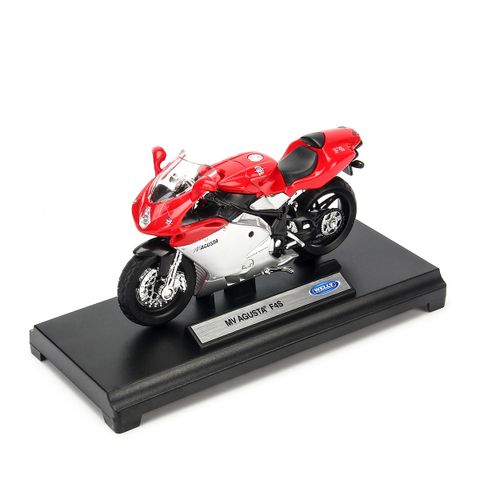  Mô hình xe mô tô MV Agusta F4S 1:18 Welly- 12153- Red 