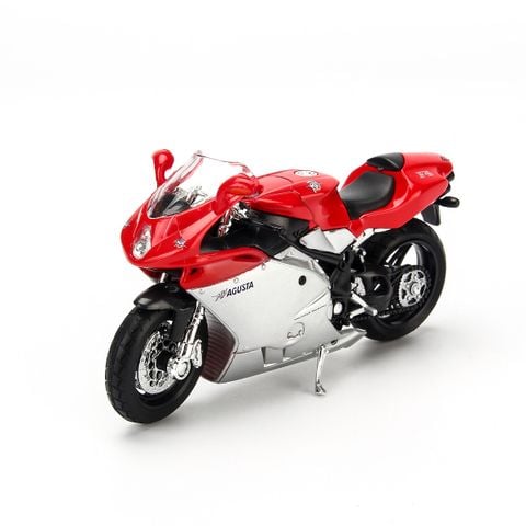 Mô hình xe mô tô MV Agusta F4S 1:18 Welly- 12153- Red 