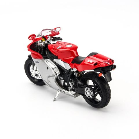  Mô hình xe mô tô MV Agusta F4S 1:18 Welly- 12153- Red 