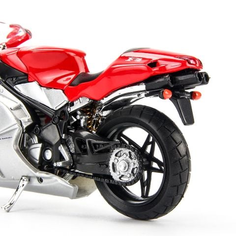  Mô hình xe mô tô MV Agusta F4S 1:18 Welly- 12153- Red 