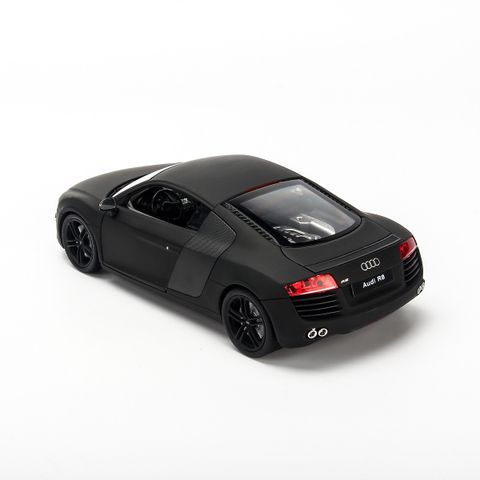  Mô hình xe Audi R8 1:24 Welly- 22493-Matte Black 