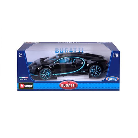  18-11040BK-1:18 BBUGATTI CHIRON( ĐEN) 