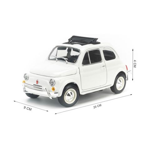  Do choi mo hinh xe FIAT 500L 1:16 mau trang 