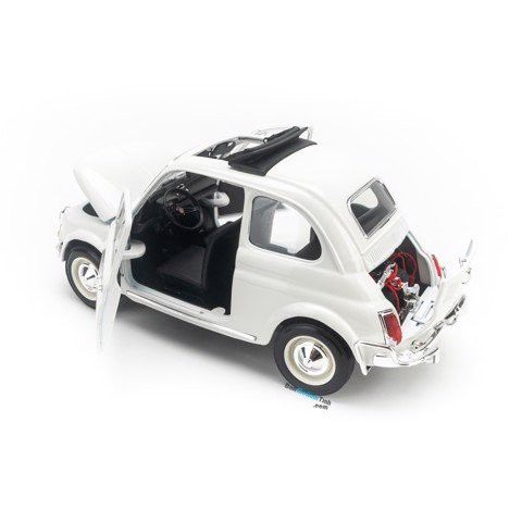  Do choi mo hinh xe FIAT 500L 1:16 mau trang 