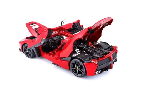  Mô hình xe laferrari đỏ và đen 