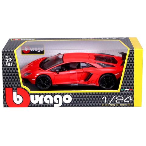  18-21079- 1:24 LAMBORGHINI AVENTADOR LP 750-4 SV( ĐỎ) 