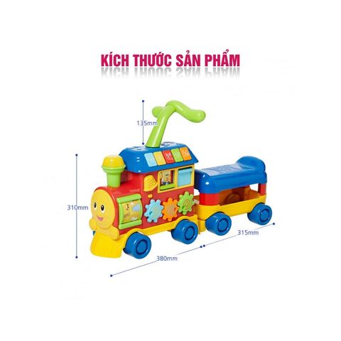  Xe chòi chân, tập đi hình tàu hoả kết hợp 2 trong 1 cho bé Winfun 0803 