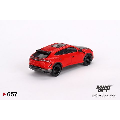  Xe mô hình MINI GT 1/64 Lamborghini Urus Performance Rosso Mars Left Handle 