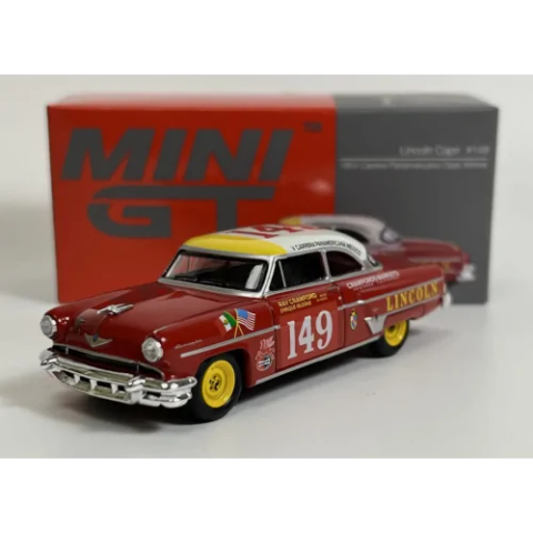  Xe mô hình Mini GT #611 Lincoln Capri 1954 Carrera Panamericana Class Winner 