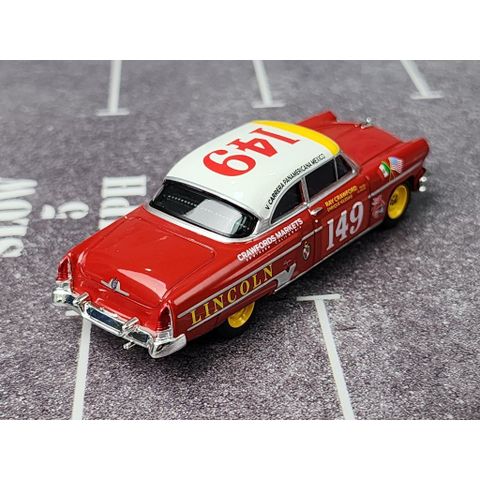  Xe mô hình Mini GT #611 Lincoln Capri 1954 Carrera Panamericana Class Winner 