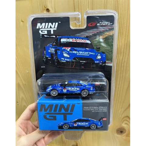  Mô hình xe Mini GT Nissan GTR Nismo GT500 #12 Team Impul 2021 Super GT Series 