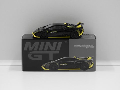  Xe mô hình MINI GT 1/64 Lamborghini Huracan STO Nero Noctis (LHD) 