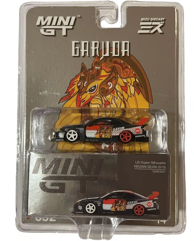  MINI GT 1/64 Nissan Silvia (S15) LB-Super Silhouette GARUDA MINI GT x MIS Diecast Right Handle 